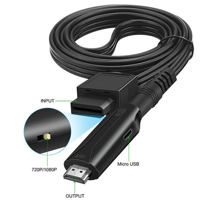 Wii to HDMI Converter Cable 100cm Full HD 720P 1080P