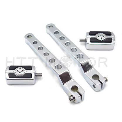 Chrome 7" Skull Shift Lever Arm for Harley Dyna Sportster