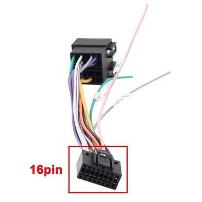 16 Pin ISO Wiring Harness Connector Adapter for Android Car Stereo (2010–2023)