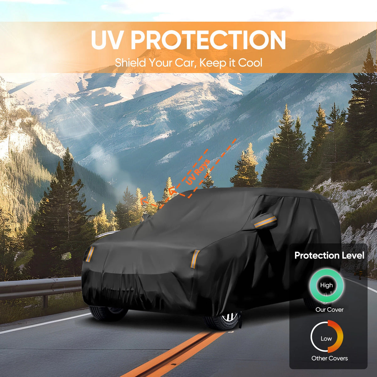 Universal Full SUV Car Cover Waterproof Outdoor UV Protection