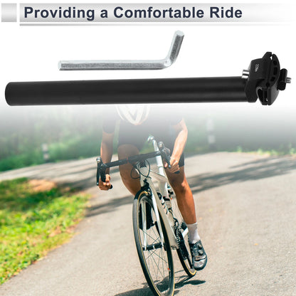 Bike Seat Posts 30.9x350mm Extra Long Adjustable Angle for Universal Fit