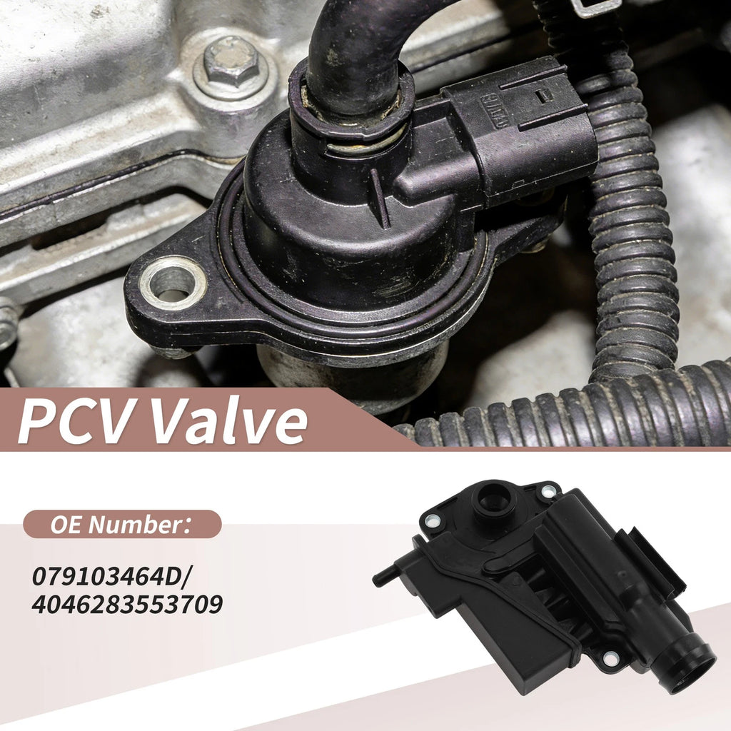 PCV Valve for Audi Q7 (2007–2010) 079103464D Black