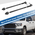 4pcs Front Inner Outer Tie Rod End Link for Ram 1500 (2013–2018)