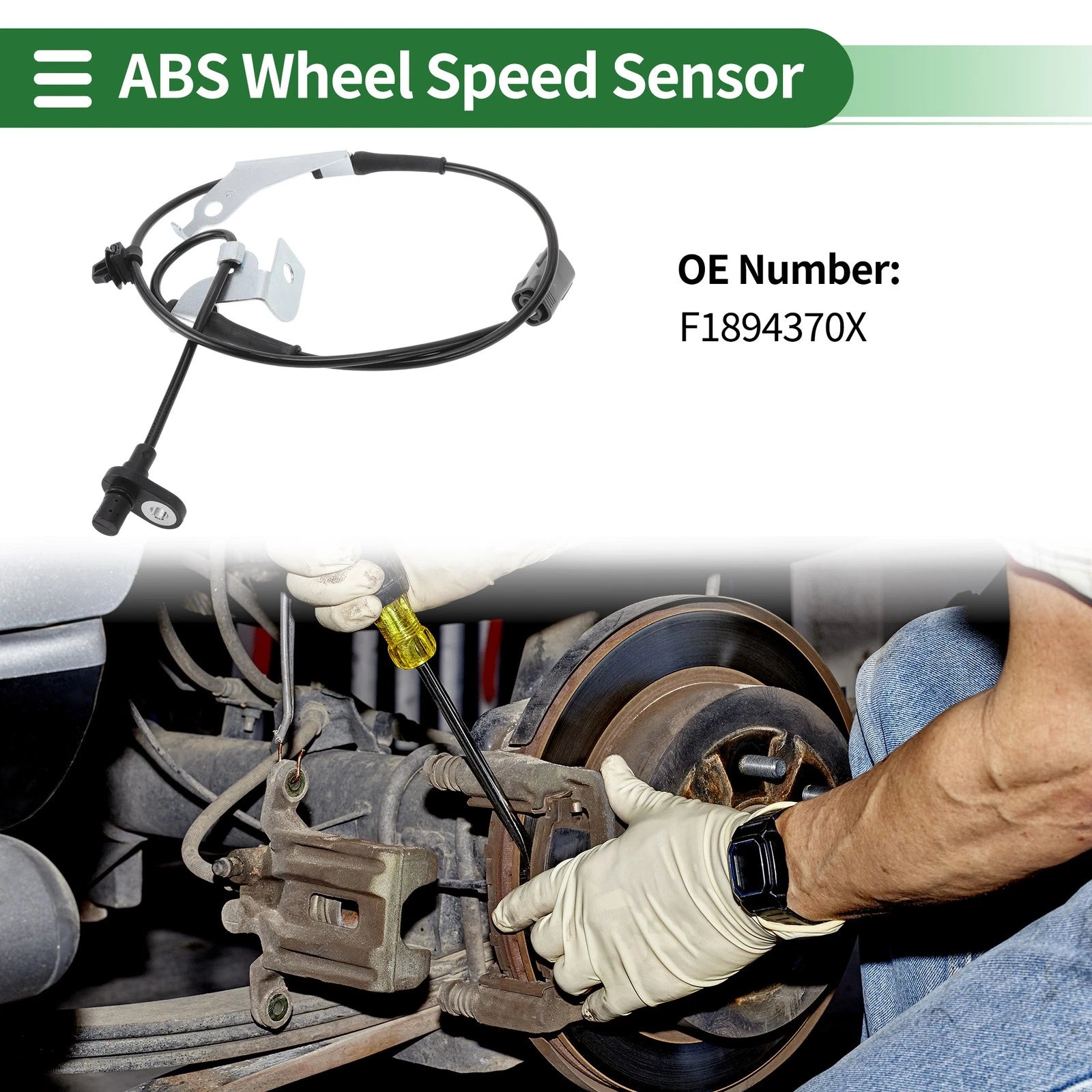ABS Wheel Speed Sensor No.F1894370X for Mazda RX-8 (2009–2011) Front Right