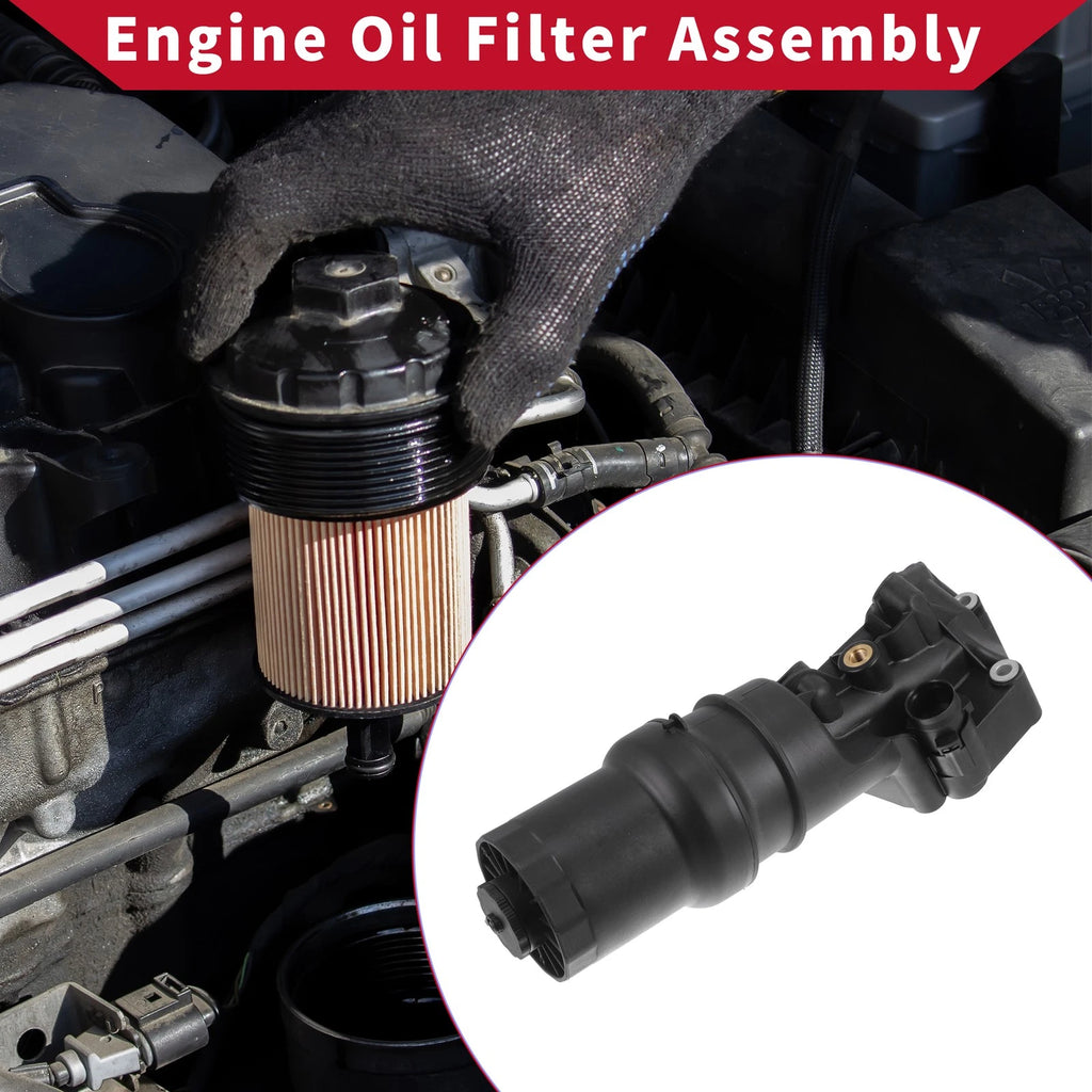 Engine Oil Filter Base Housing Assembly for Volkswagen Golf Rabbit (2005–2015)
