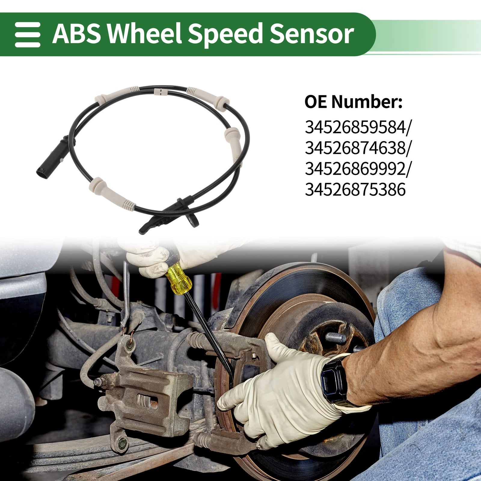 ABS Wheel Speed Sensor Replacement for BMW 5 Series G30 (2016–2017)