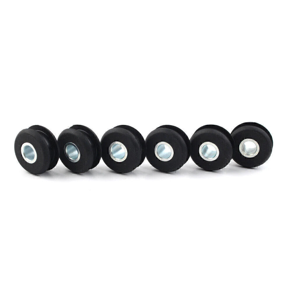 6x Gas Tank Mounts fit Harley Softail Mounts Rubber Grommets FXWG Motor Black