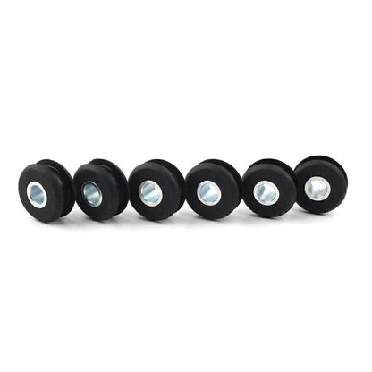 6x Gas Tank Mounts fit Harley Softail Mounts Rubber Grommets FXWG Motor Black
