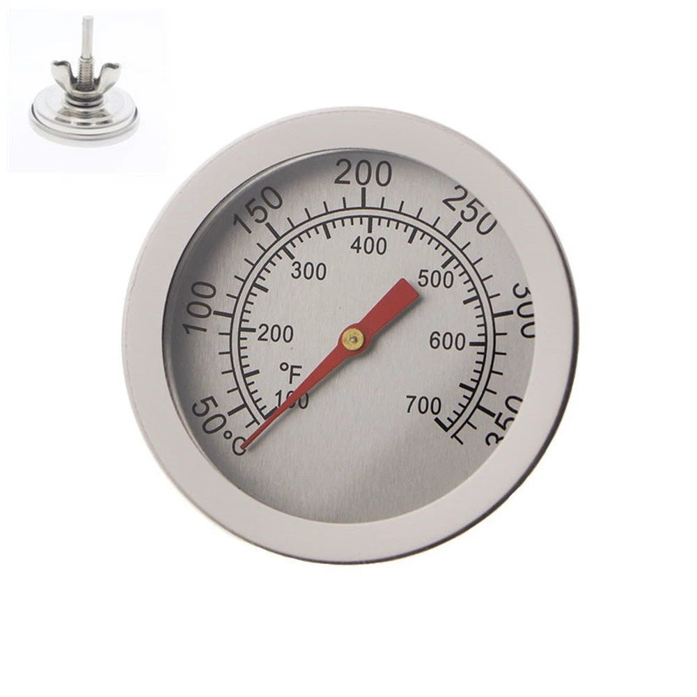 Bimetal Thermometer for BBQ Grills Ovens (4cm Probe, 5.2cm Face)