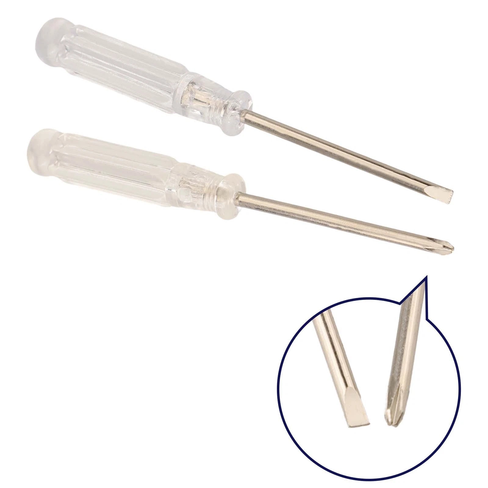 2X Small Size Slotted Cross Screwdrivers for Small Items