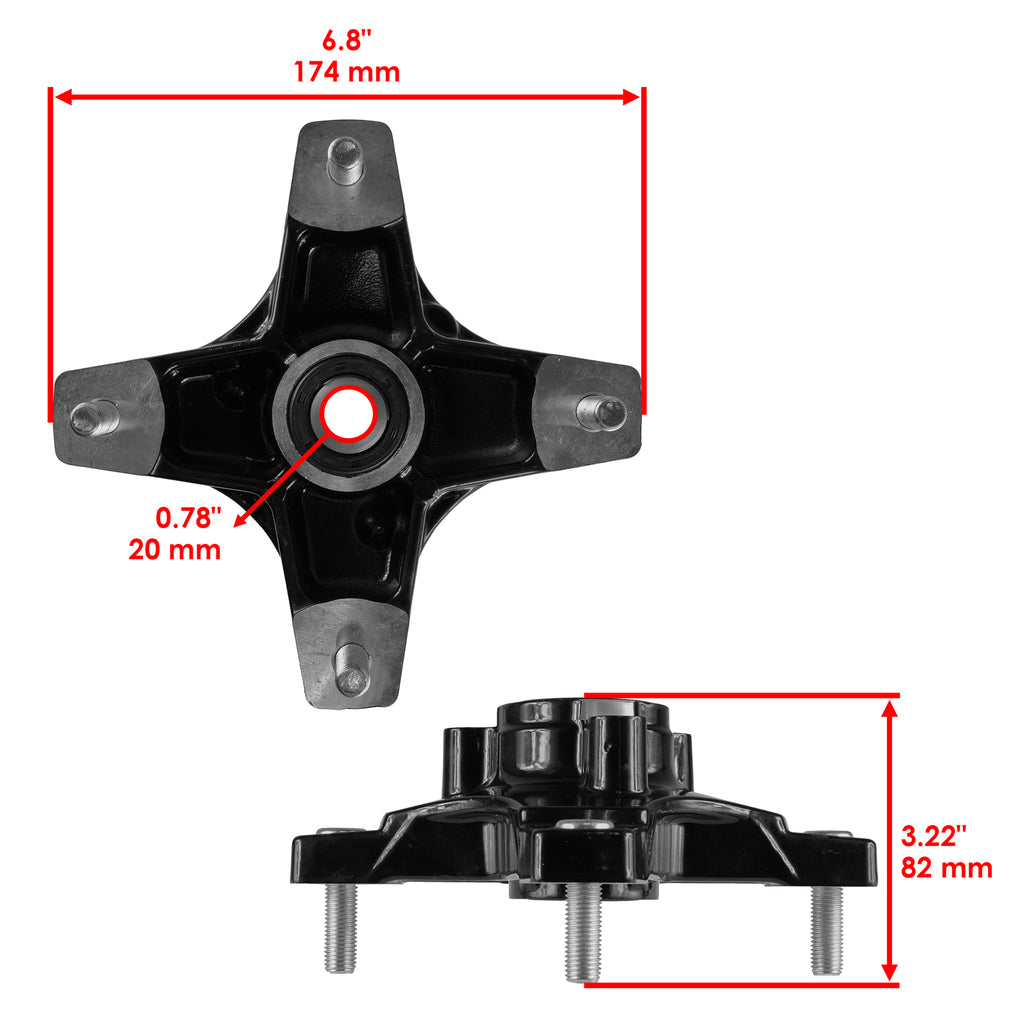 Wheel Hub Front Left Right Replacement for Honda Accord (2008–2012)