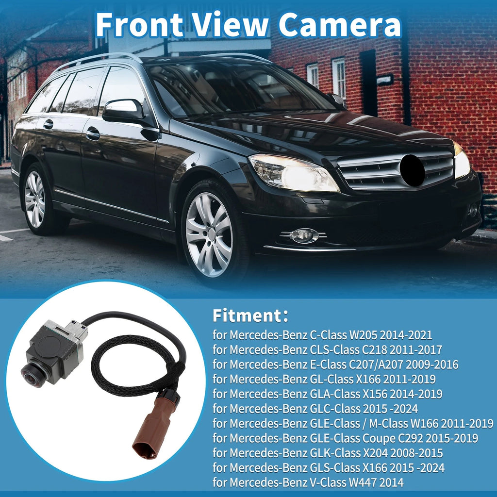 Front View Park Assist Camera OEM Replacement for Mercedes C220 C350 2013–2015