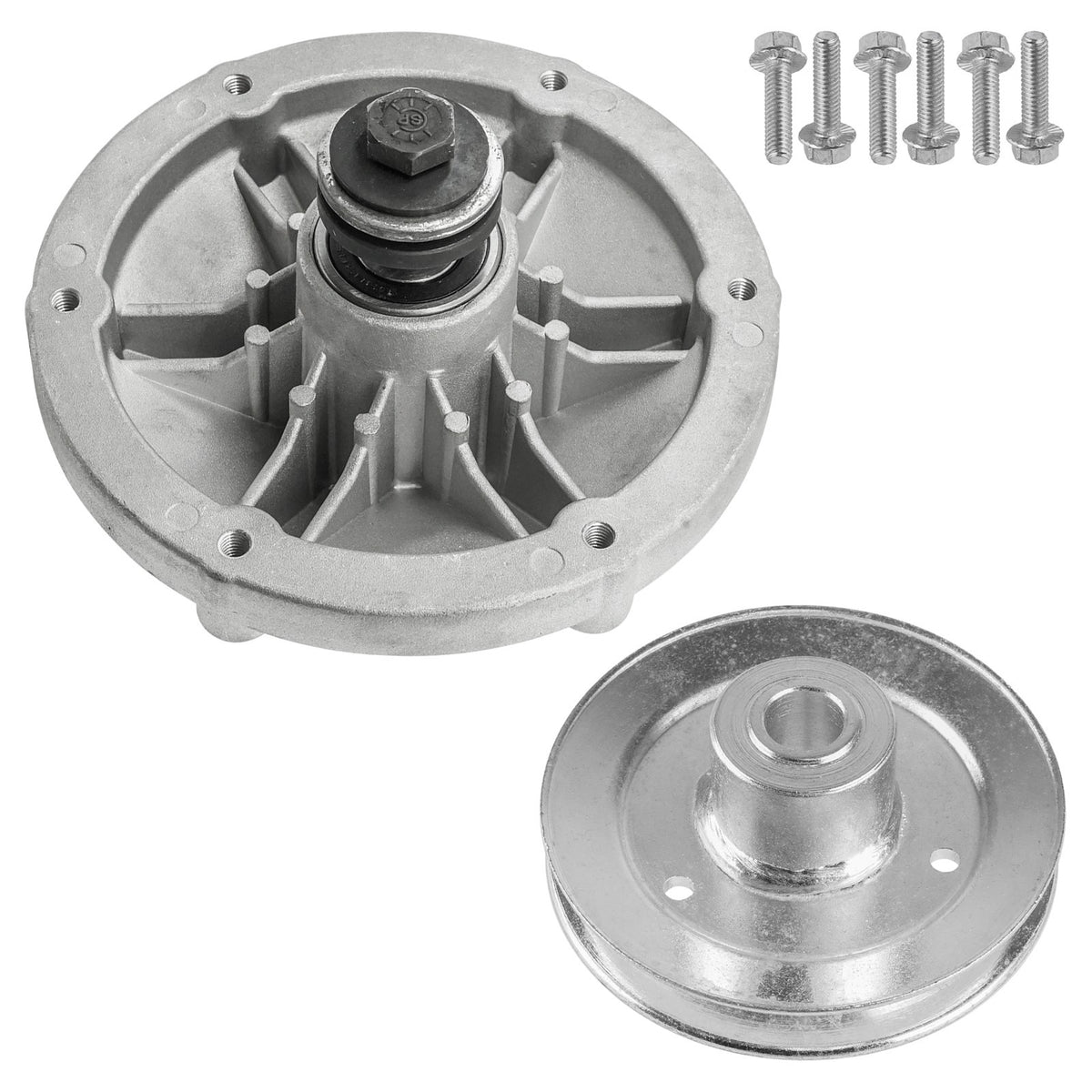 Deck Spindle and Pulley Replacement for Exmark Quest QST22BE482 (2005–2015)