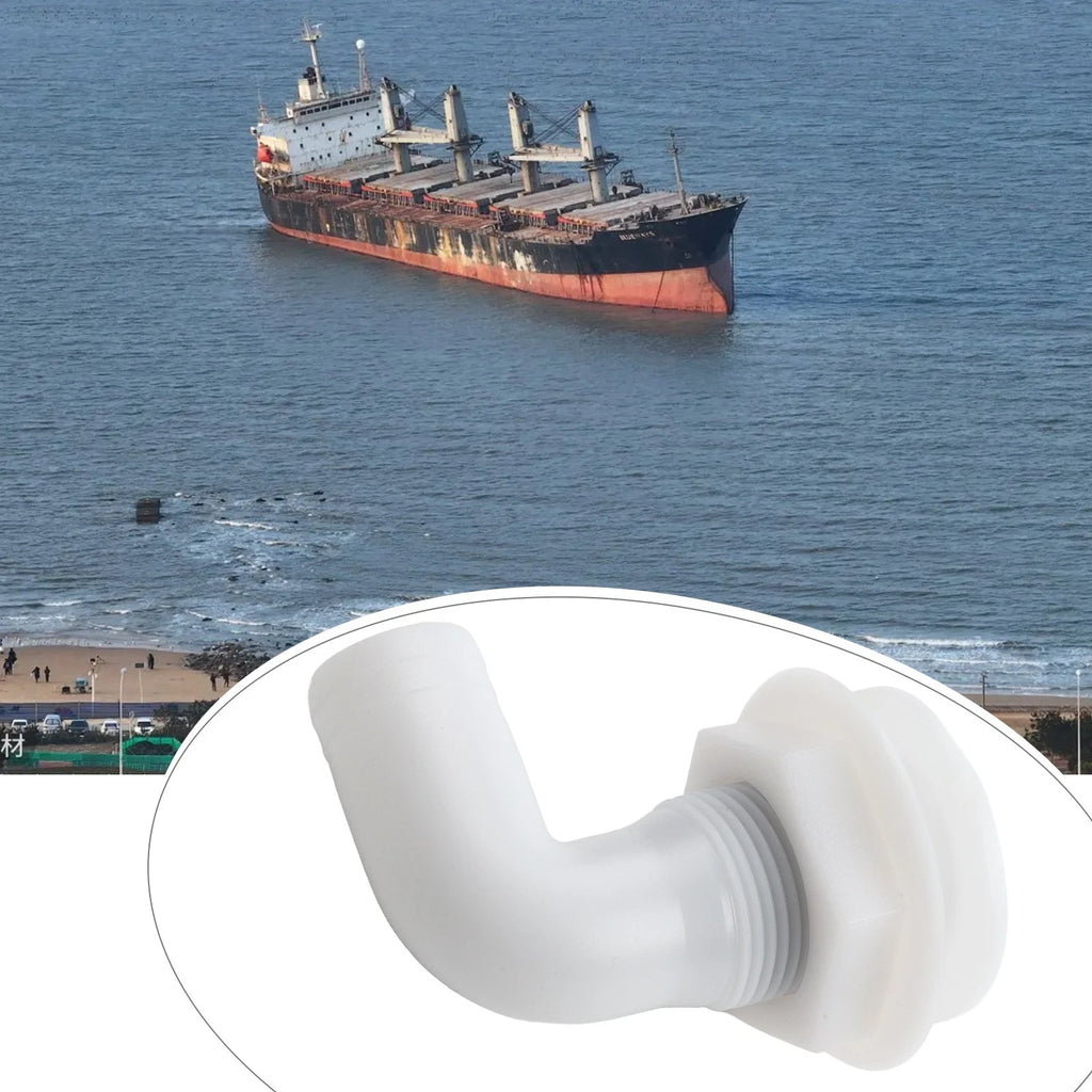 Nylon 90 Degree Hose Elbow Fitting for Boat Drainage Systems