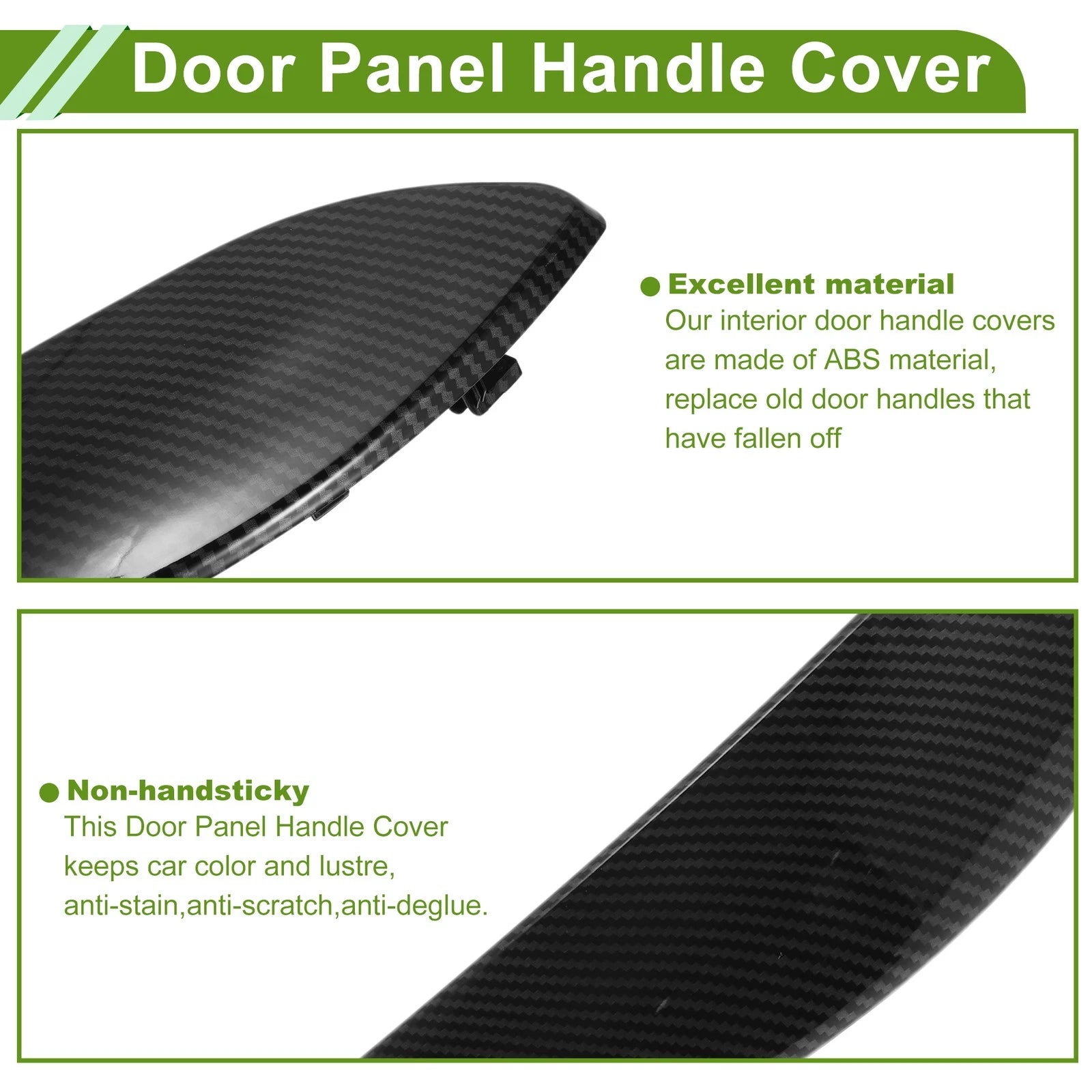 Door Panel Handle Pull Trim Cover for BMW 3 Series (2012–2018) No. 51417275488 ABS