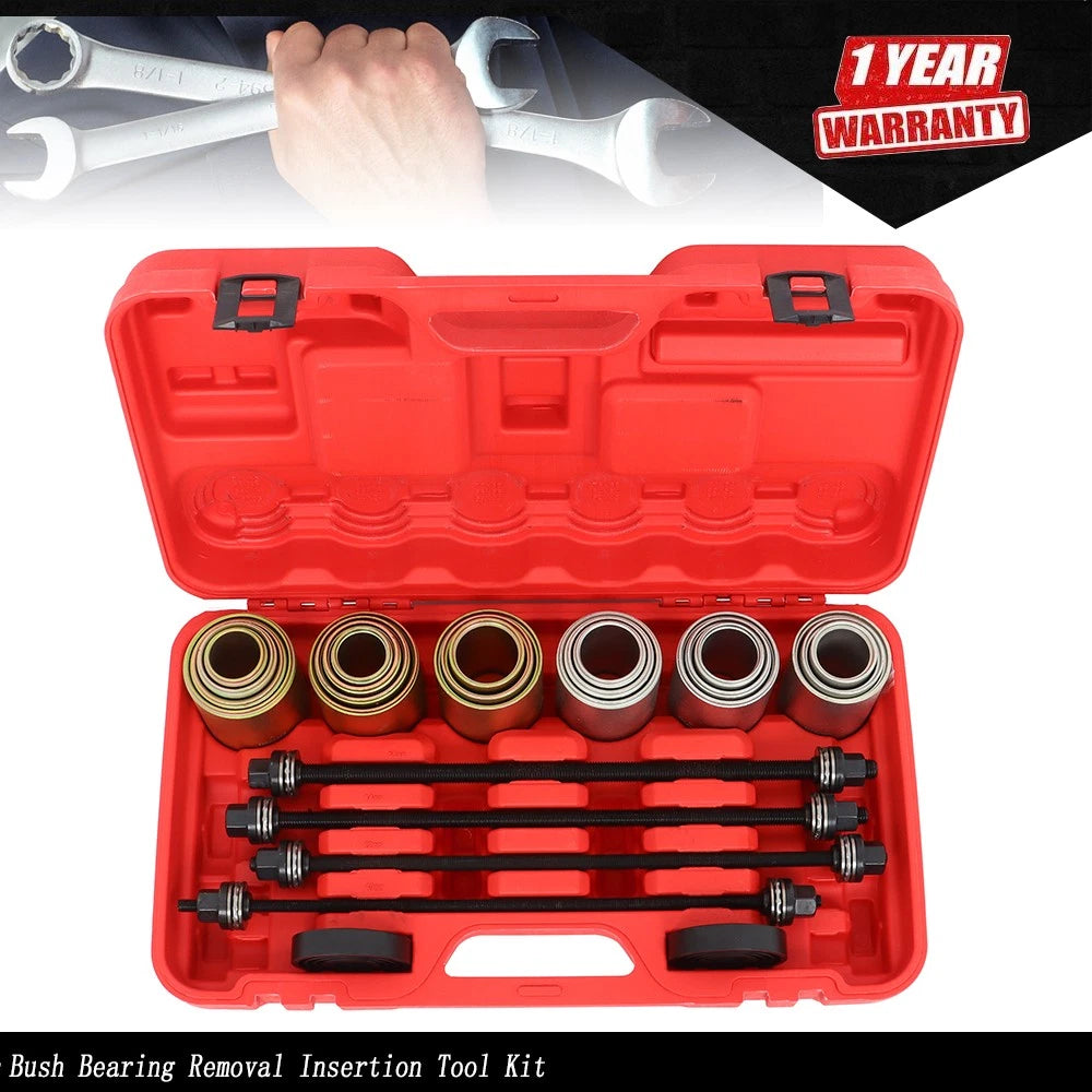 26PCS Universal Press Pull Sleeve Kit for Bearing Removal and Insertion