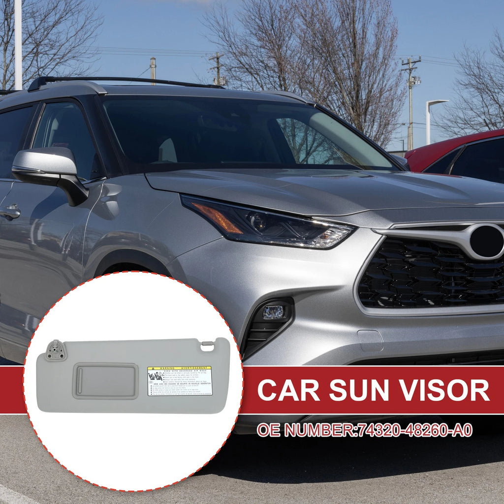 Car Sun Visor Left Driver Side Replacement for Toyota Highlander (2004–2007)