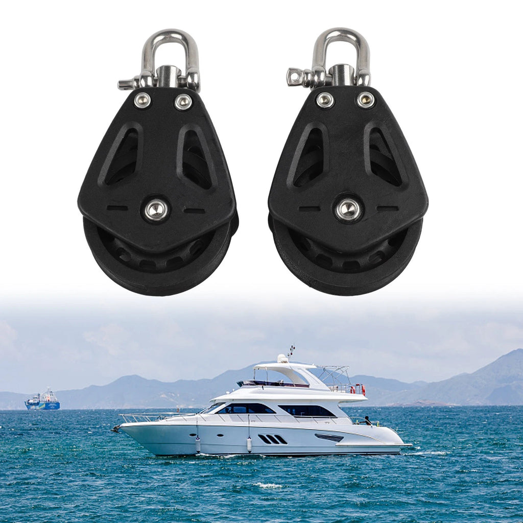 Heavy Duty Rotating Pulley Block for Marine Rigging (Nylon Construction)