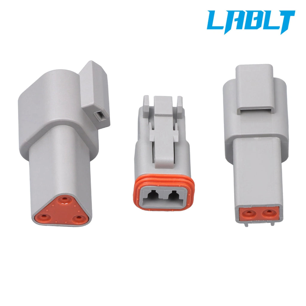 2X DT Connector Kits 2-12 Pin for LABLT (14-20 GA) with Removal Tool