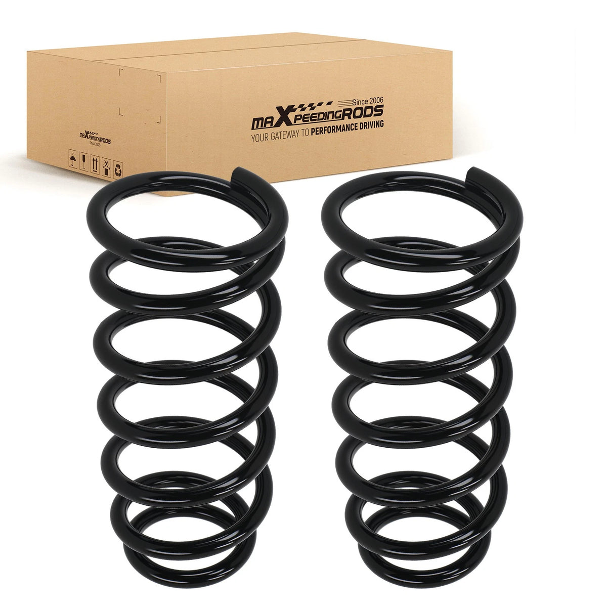 2X Rear Side Coil Springs for Honda Civic (2006–2011) 1.8L Sedan Coupe