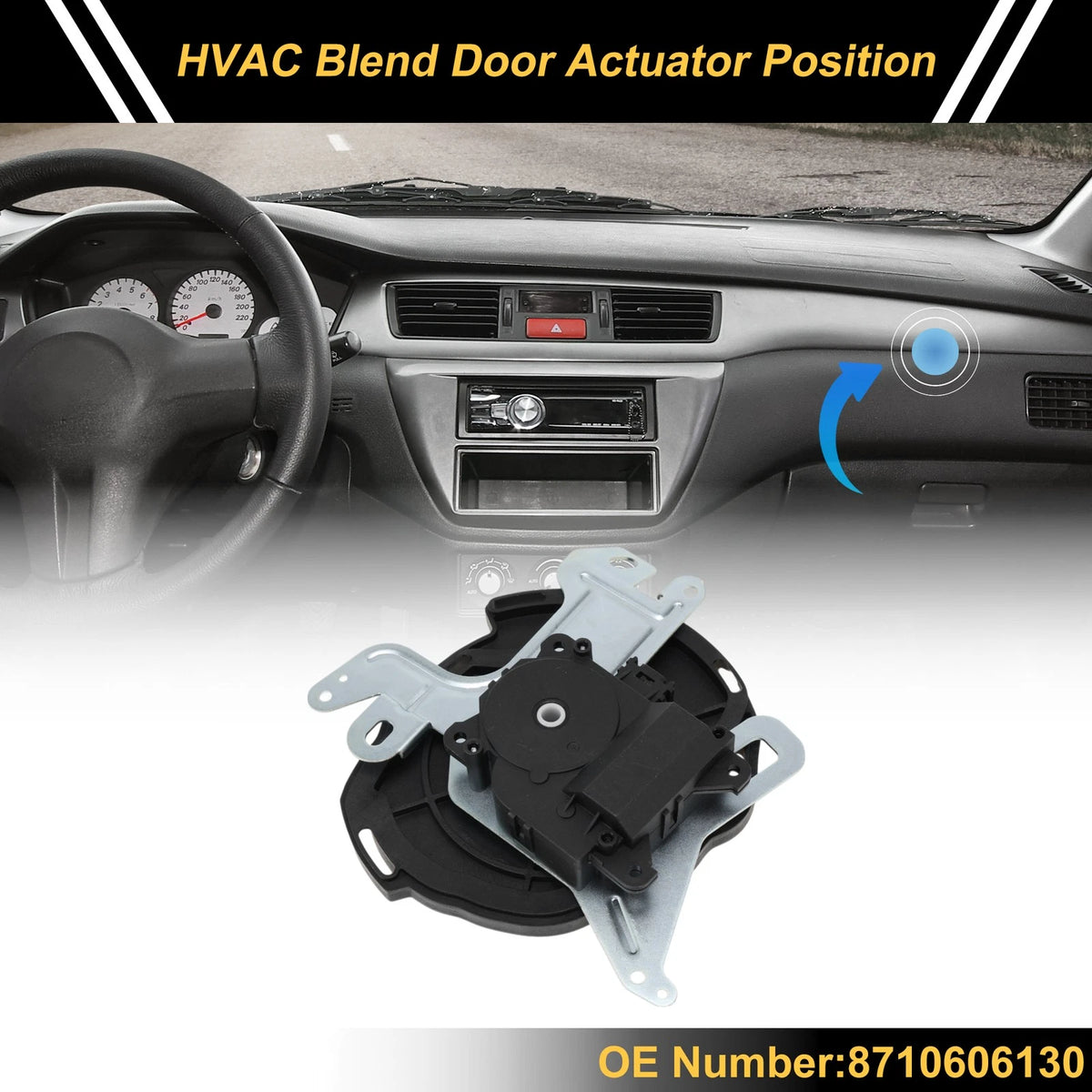 HVAC Heater Blend Door Actuator Replacement for Toyota Camry (2001–2004)