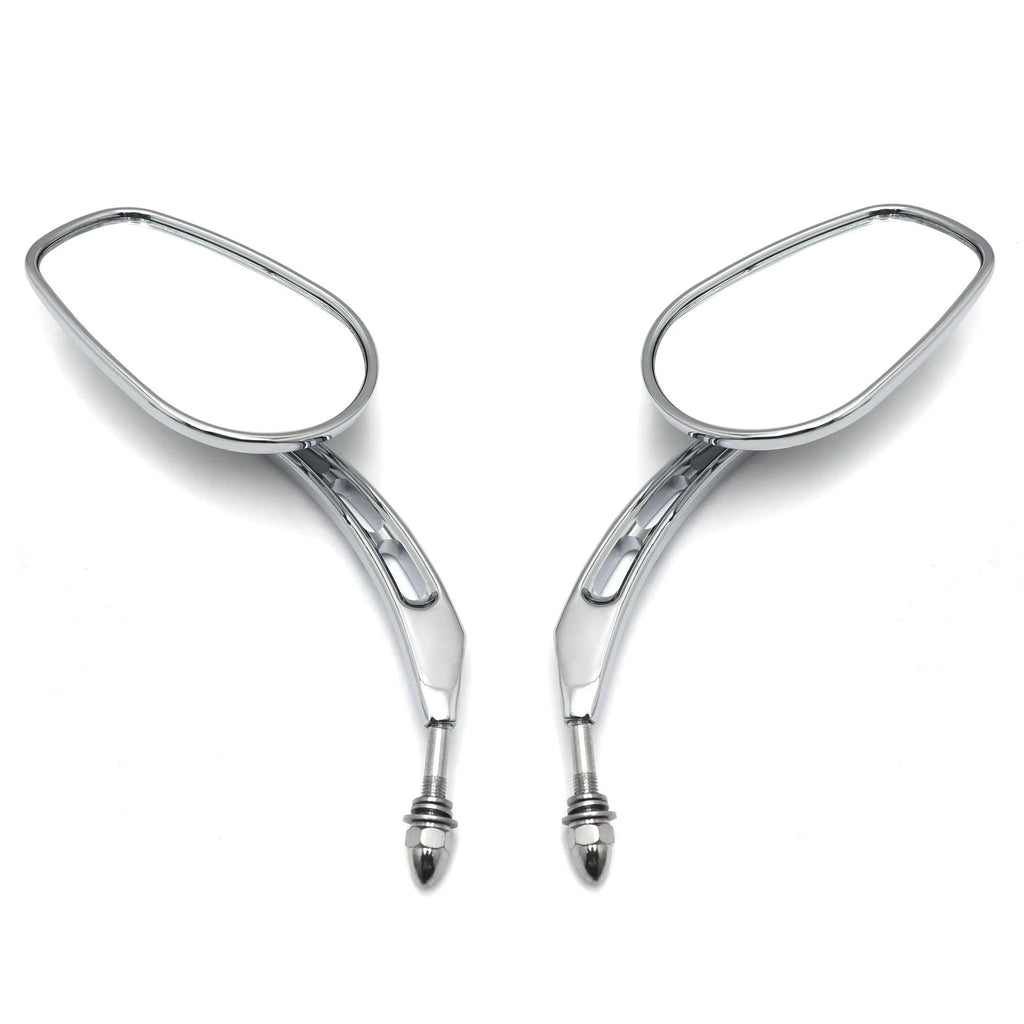Chrome 8mm Big Rear Side Mirror for Harley Dyna Super Glide (2005–2017)