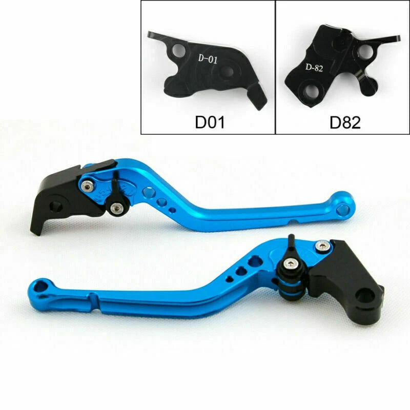 Long Brake Clutch Levers for Ducati Hypermotard 939 SP (2016) Blue T9