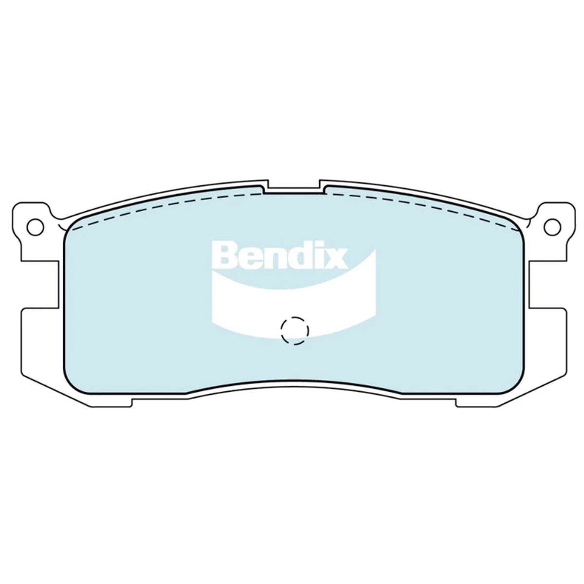 Set of 4 Bendix Rear Disc Brake Pads for Mazda 626 GD (1987–1997)