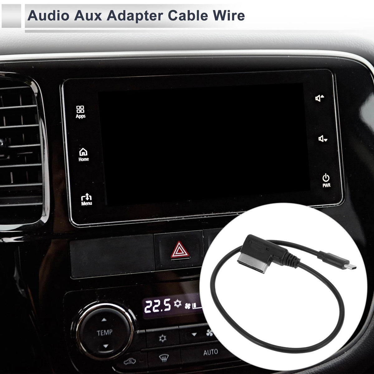 Aux Adapter Cable Audio Wire for Audi A3 (2014–2020)