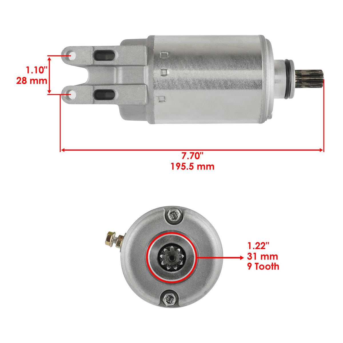Starter Replacement for Bombardier 2007–2008 711-296-120 420-296-125