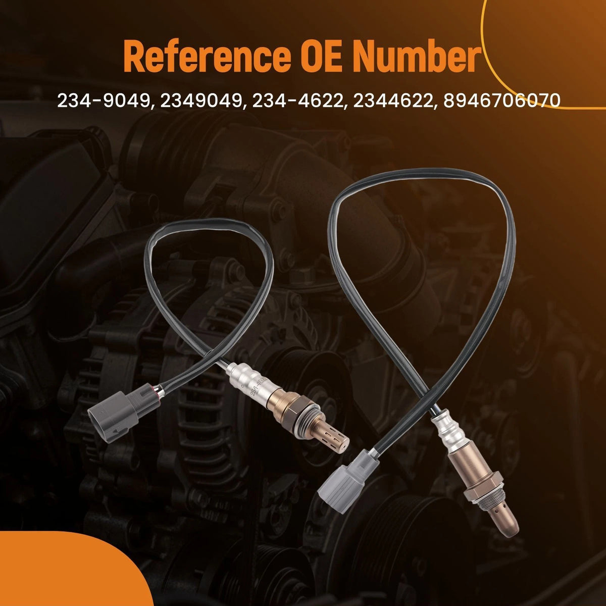 2X O2 Oxygen Sensors for Toyota Camry 2.4L L4 (2004–2011)