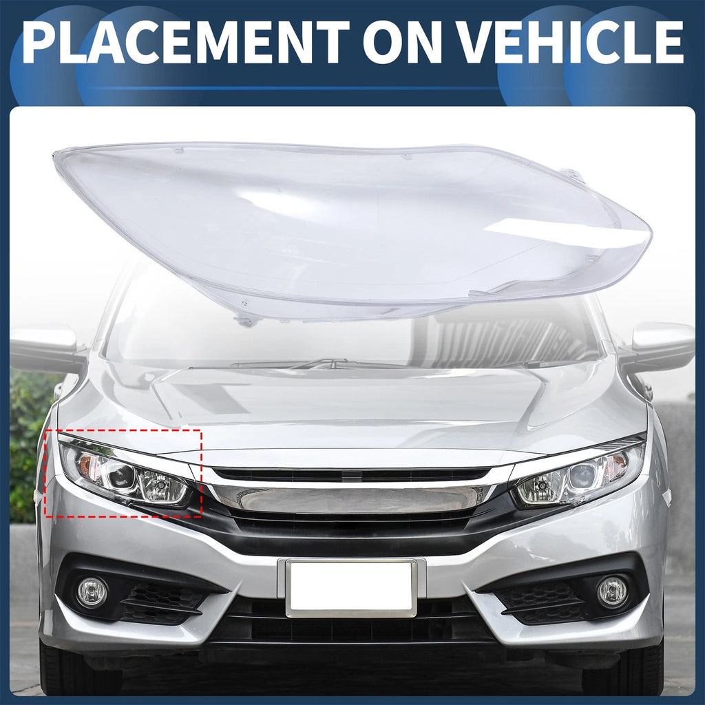 1pc Headlight Lens Cover Front Right Replacement for Ford Focus (2012–2014)