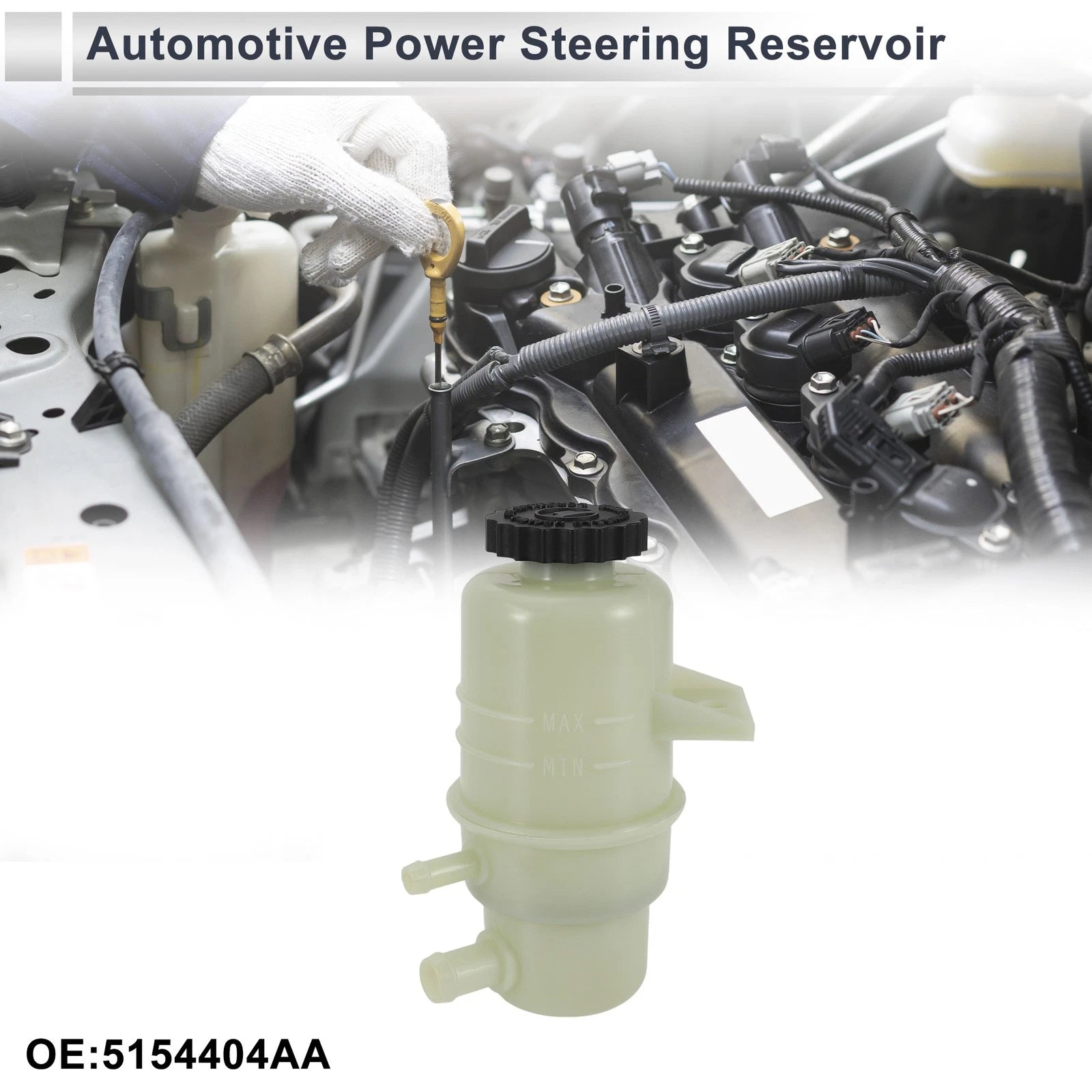 Power Steering Reservoir Replacement for Dodge Journey (2011–2020) Beige 1PC