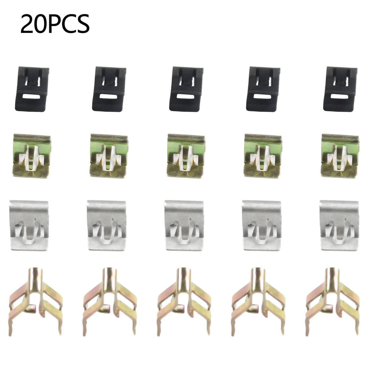 Set of 20 Dashboard Decorative Rivet Clips for Universal Vehicles