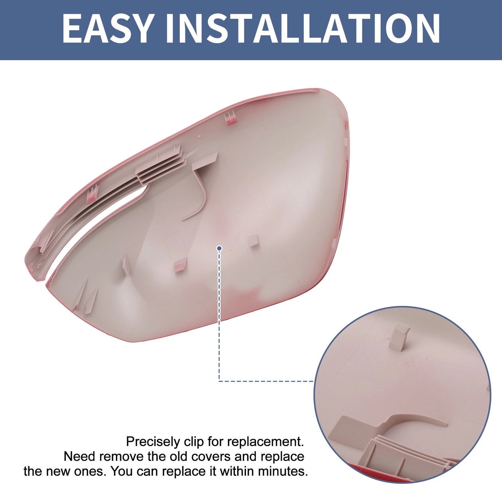 Rearview Mirror Cover Cap Right Driver Side Red for Honda CR-V (2012–2016)