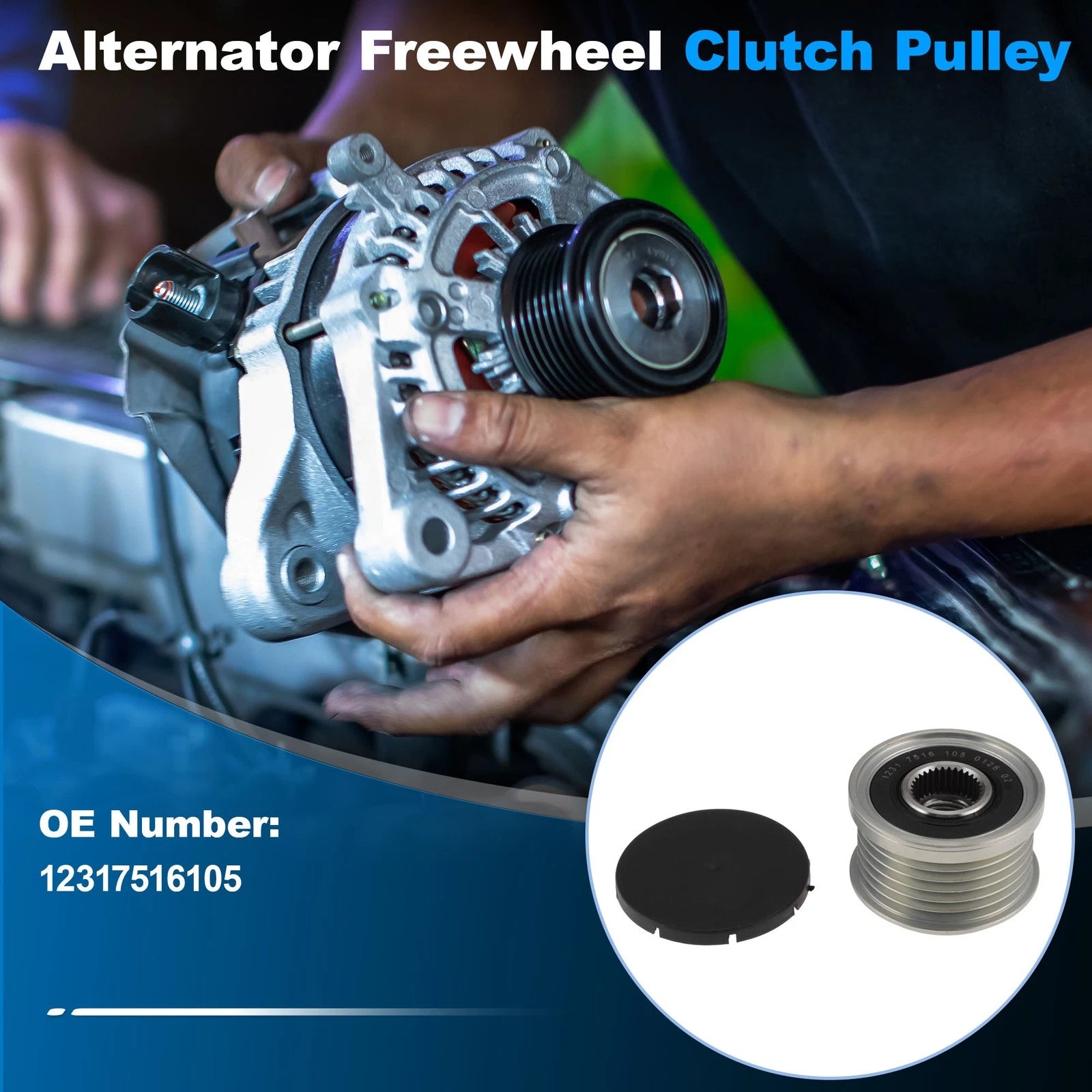 Alternator Freewheel Clutch Pulley Replacement for BMW 530i (2006–2007)