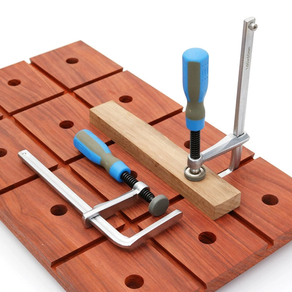 160x60mm Forged Steel Dovetail Clamp with Soft-Grip Handle for Rail Clamping