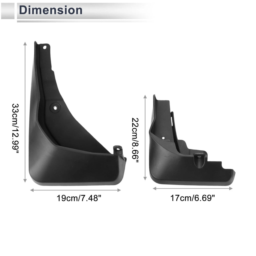 Mud Flaps Splash Guards Set Mud Guards for Audi Q2L (2018–2022)