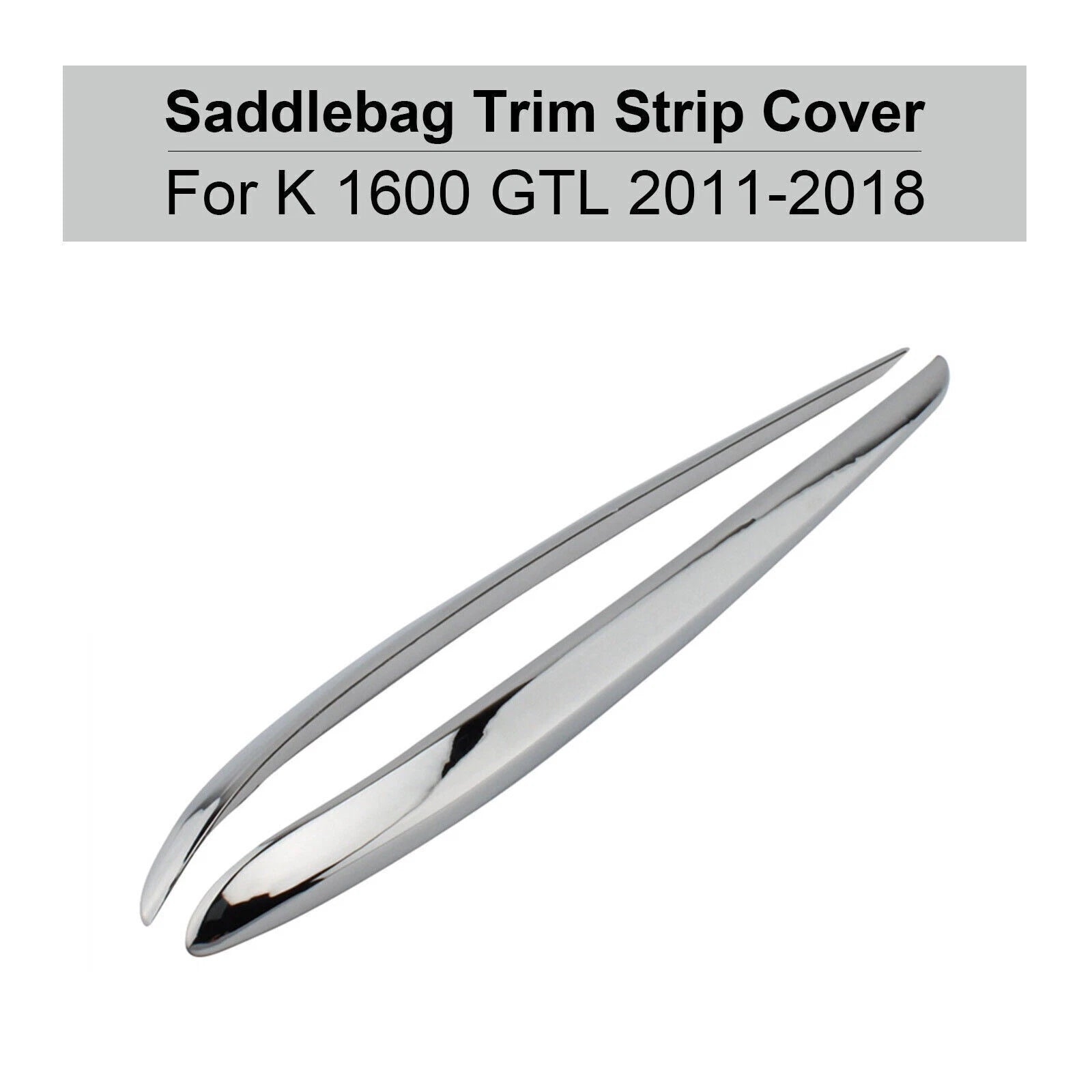 Chrome Side Panel Storage Box Trim Strip for BMW K1600GTL (2011–2018) T9