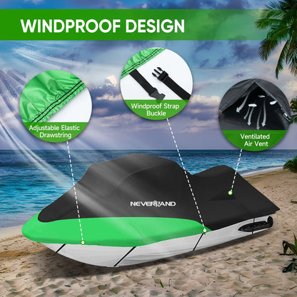 Watercraft Jet Ski Cover for Outdoor Storage (Waterproof)
