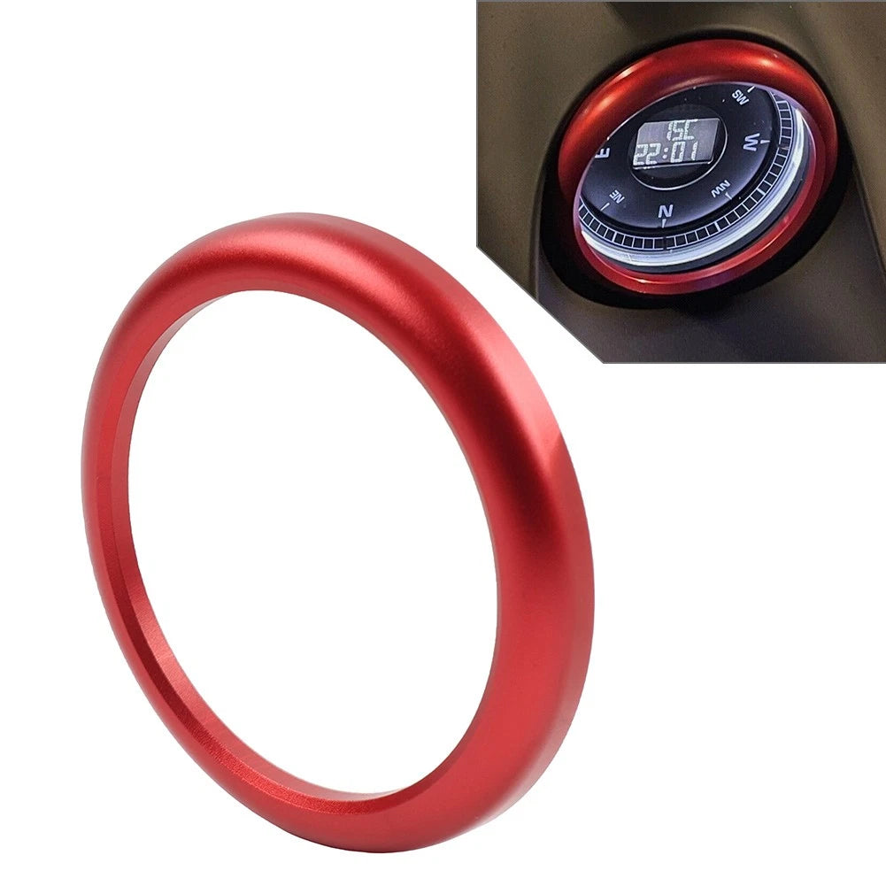 Clock Cover Ring for Porsche 911, 718, Boxster, Cayenne, Macan (Red)