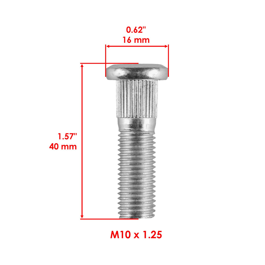 Front Wheel Hub Stud Bolt Replacement for Honda TRX450ES TRX450S (1998–2001)
