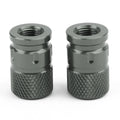 2X CNC Titan-color Anti-Thief Tire Valve Stem Caps for Car Truck Bike Motorcycle