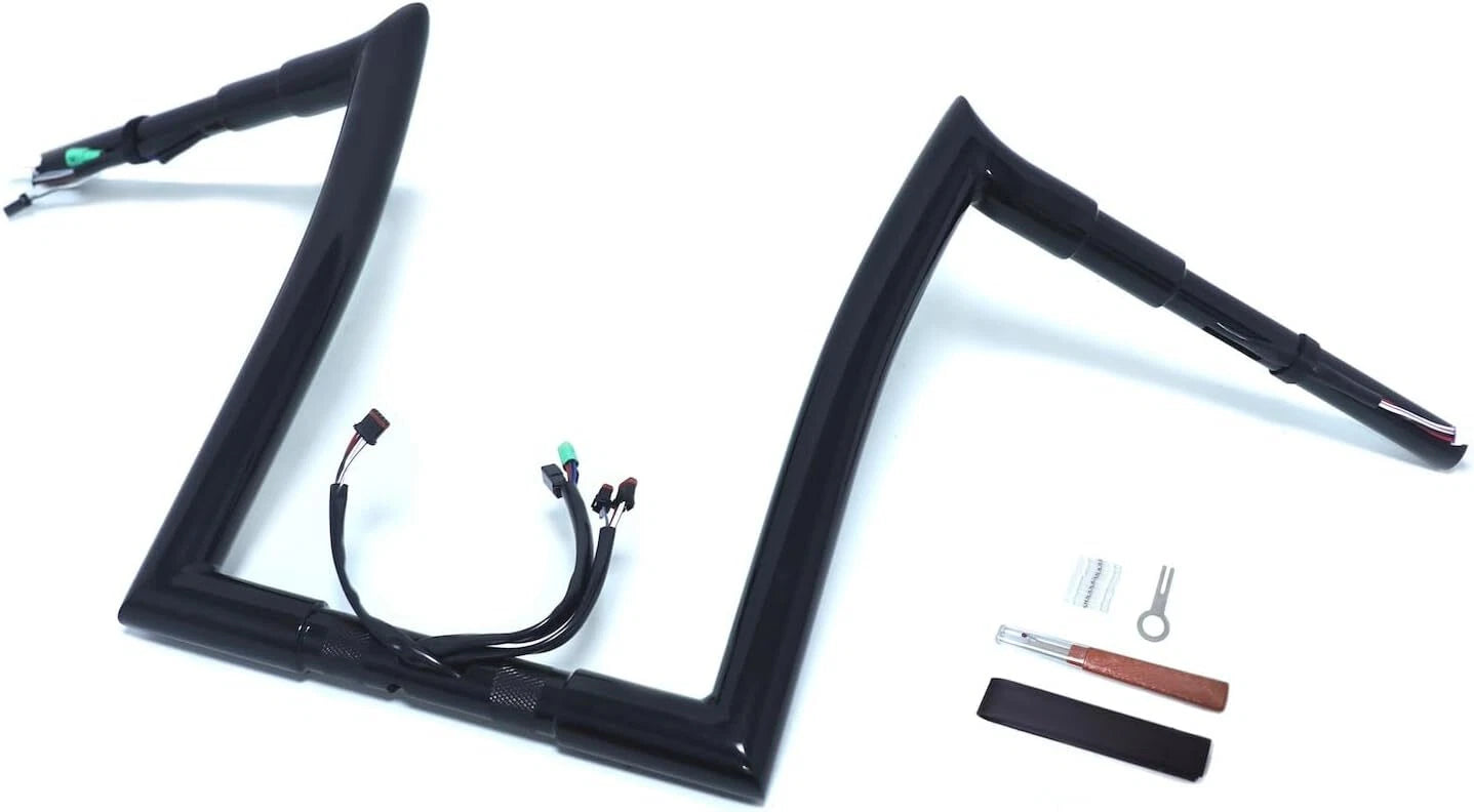 16" Prewired Handlebar 1.5" for Harley-Davidson Road Glide (2015) Black