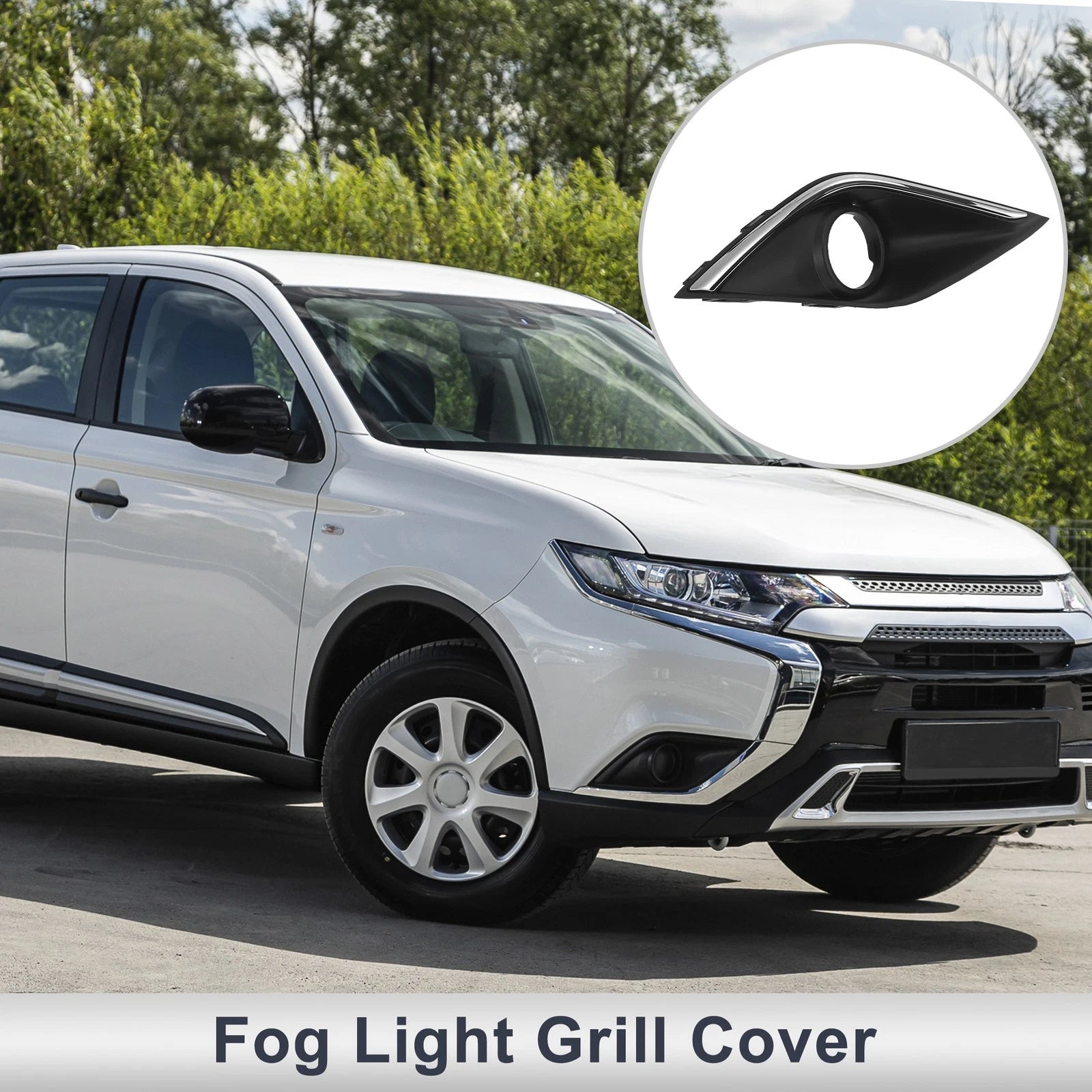 Front Right Fog Light Grill Replacement for Mitsubishi Outlander (2016–2019)