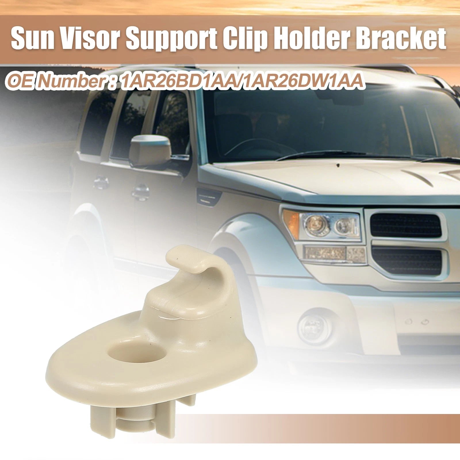Sun Visor Support Clip Retainer for Jeep Liberty (2008–2012)