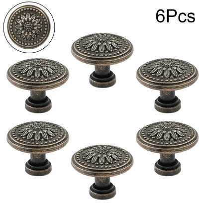 6X Antique Kitchen Cabinet Door Knob Handle Pull for Furniture
