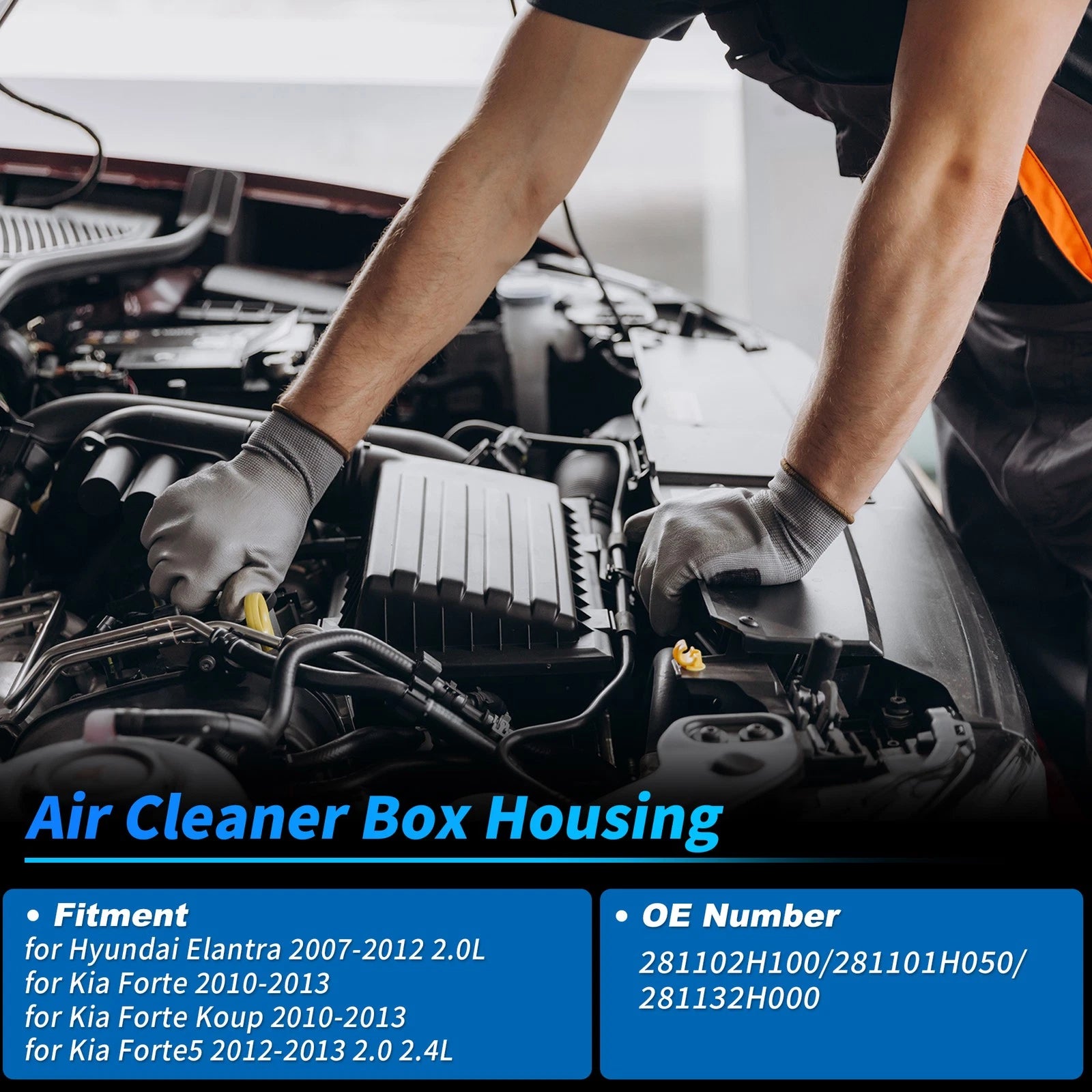 Air Filter Cleaner Box Housing Replacement for Hyundai Elantra (2007-2012)