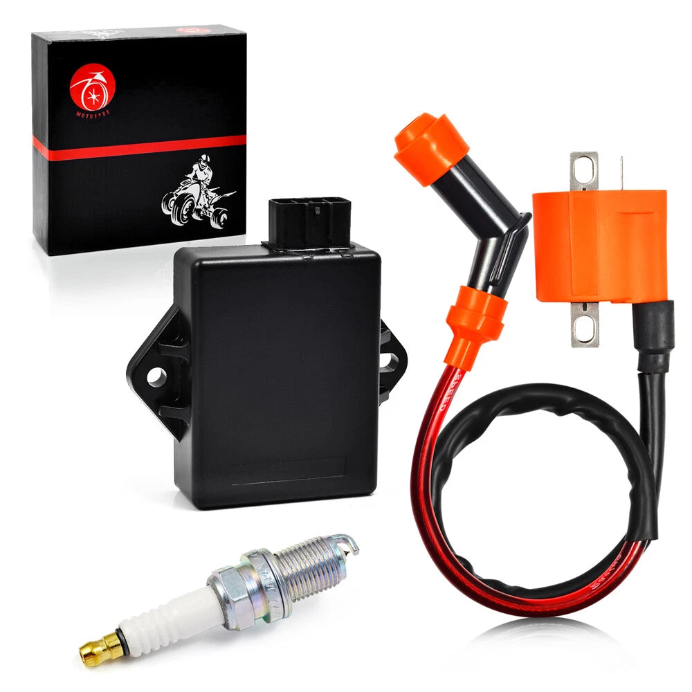 Ignition Coil CDI Spark Plug for Polaris Trail Boss 330 2003–2012, 325 2000–2002 ATP 330