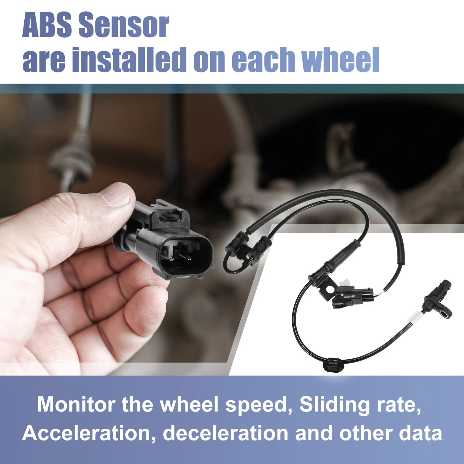 Front Left ABS Wheel Speed Sensor Replacement for Hyundai Sonata (2011–2014)